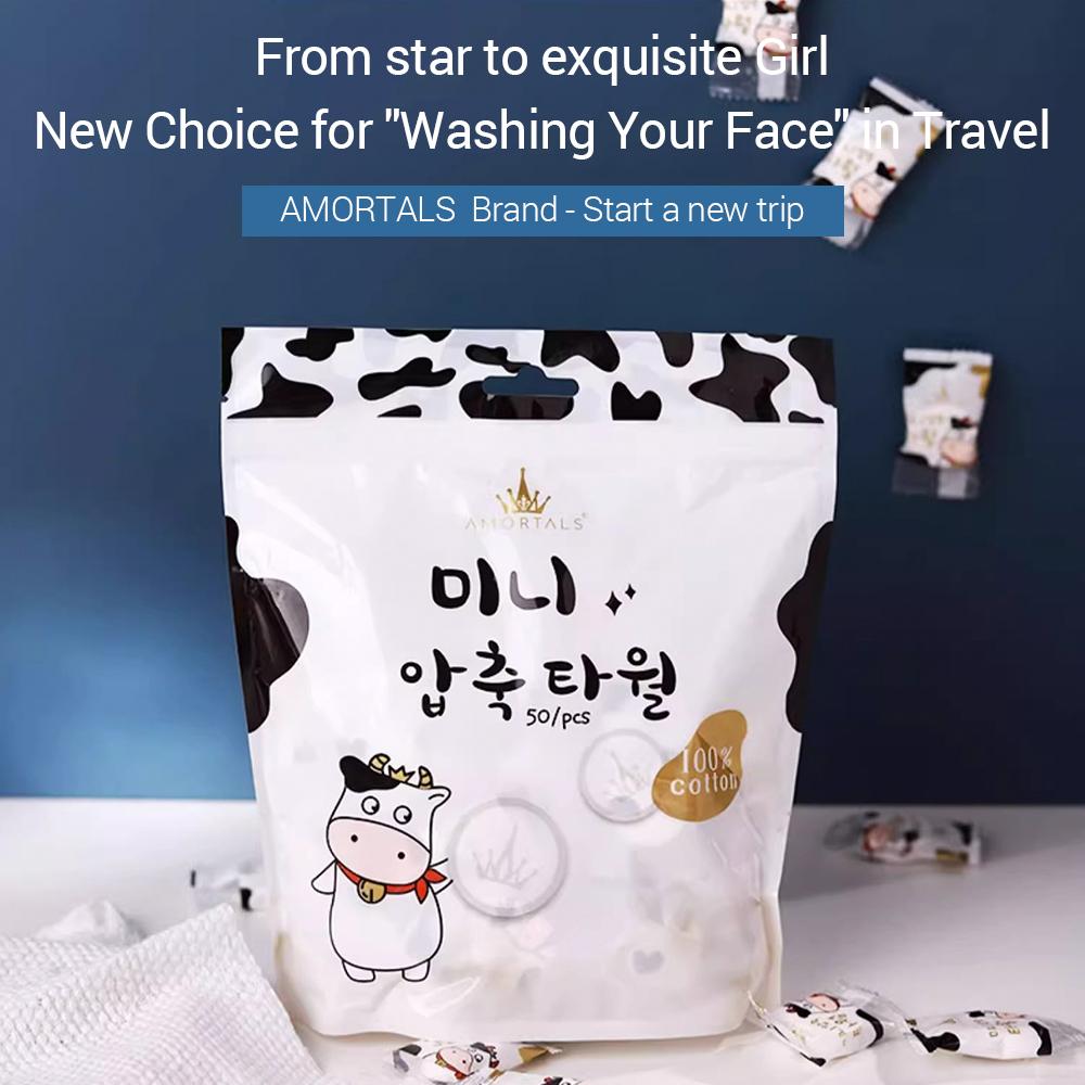 AMORTALS Disposable Facial Towel - 50Pcs image 2