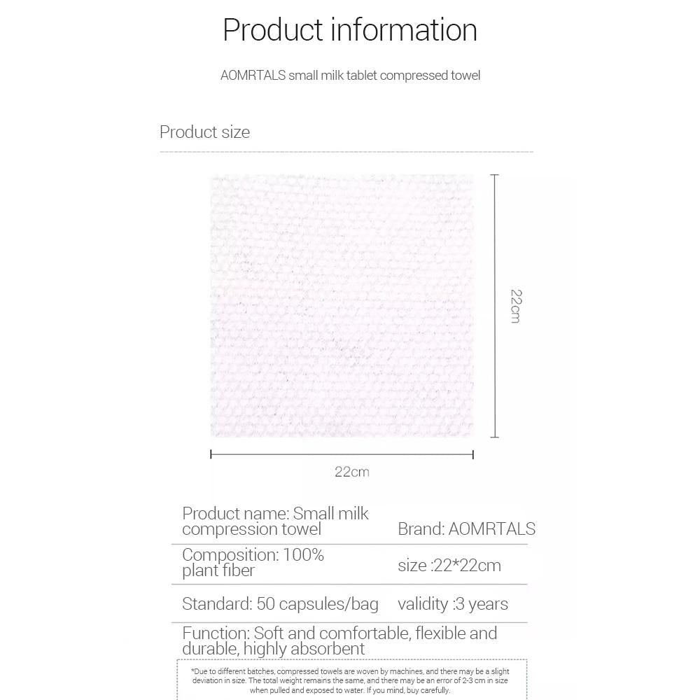 AMORTALS Disposable Facial Towel - 50Pcs image 3
