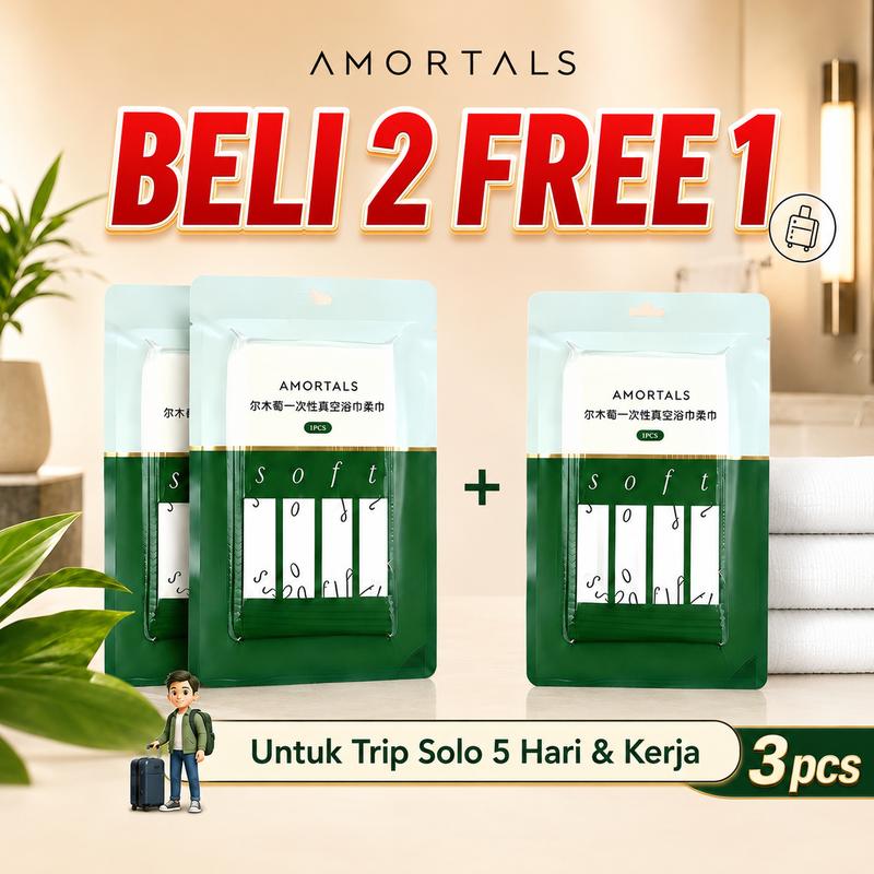 AMORTALS Compressed Disposable Face Towel image 1