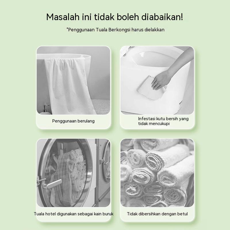 AMORTALS Compressed Disposable Face Towel - 5pcs image 3