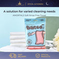 AMORTALS Soft Rinse-Free Towel - 1 Pack image 1